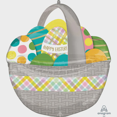 Easter Egg Basket SuperShape XL Foil Balloon #42356