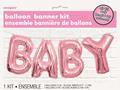 Baby Pink Foil Letters 35cm tall Air Fill ONLY