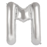 Giant Letter Balloon M Silver Foil 86cm #213912