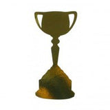 Horse Trophy Cutout Gold 30cm each