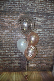 Big Confetti 40cm Balloon with 3 Std Latex Balloons Table Bouquet #confettiT3table