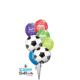 Soccerball Birthday Dazzler Balloon Bouquet