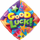 Good Luck Foil 45cm Balloon Bright Colours #25305
