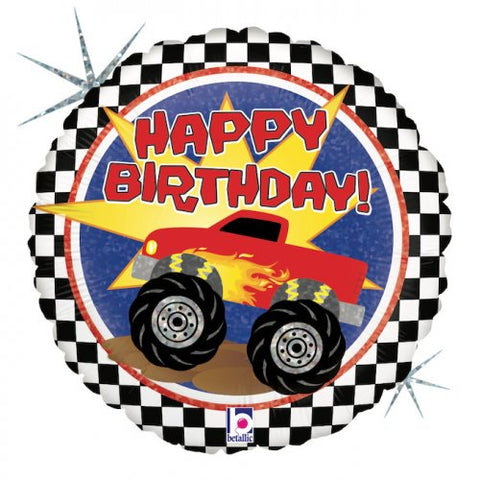 Monster Truck Birthday Foil 45cm Balloon #36141