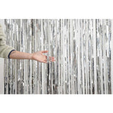 XL Foil Curtain (1m x 2.4m) Metallic Silver #1245001