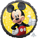 Mickey Mouse Round Foil 43cm Disney Balloon INFLATED #40699
