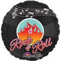 Rock & Roll Foil 45cm Balloon #27456