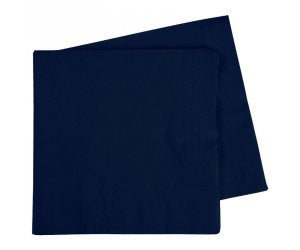 Navy Blue Napkins Dinner 40pk