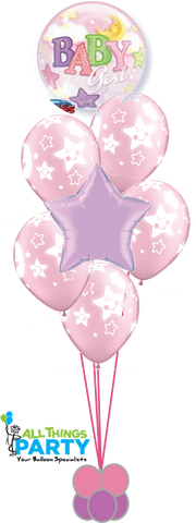 Baby Girls Stars & Moon Bubble Bouquet
