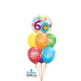 60th Birthday Bubble Splendor- Choose Your Colours