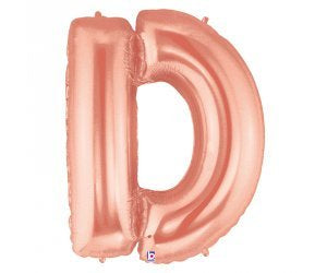 Giant Letter Balloon D Rose Gold 1m #15904