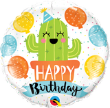 Cactus Fun Birthday Foil 45cm Balloon #78664