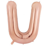 Giant Letter Balloon U Rose Gold Foil 86cm #213990