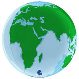 World Globe 4D Earth 15" 38cm foil shape INFLATED #740047