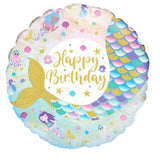 Iridescent Shimmering Mermaid Birthday Foil 45cm (18")  #229721