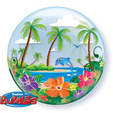 Tropical Beach 22″ Bubble Balloon #35172