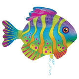 Colorful Fish Holographic Foil Shape INFLATED (83cm x 58cm) #32850