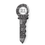 21st Birthday Small 37cm signature keepsake key