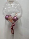 Personalised Bubble Balloon with Confetti or Mini Balloon