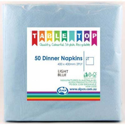 Baby Blue Dinner Napkins 50pk