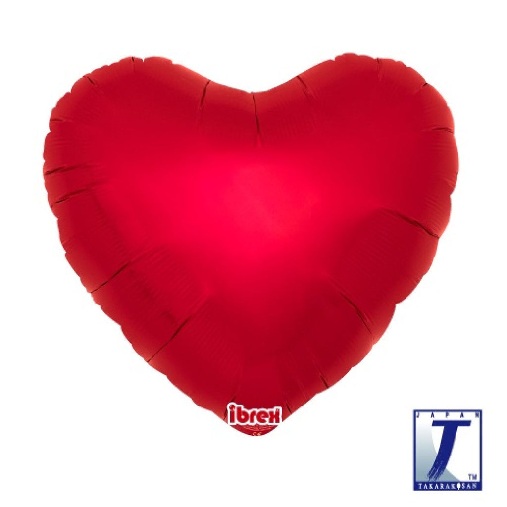 Metallic Ruby Red Heart 14