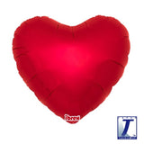 Metallic Ruby Red Heart 14" INFLATED #52786