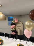 3 Balloon Bouquet Table Centrepiece ( with Hi Float 2-3 day float time) #T3