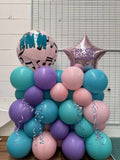 Balloon Marquee Display- Choose Colour & Age FROM