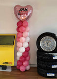 Balloon Column With Star or Round or Supershape Foil Topper