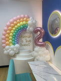 Rainbow Arch Garland for your Own Backdrop from