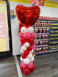 Balloon Column With Star or Round or Supershape Foil Topper
