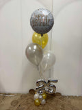 Mini Double Number Table Confetti Bouquet or Latex Bouquet  It's Just A Dinner Bouquet