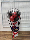 Personalised Hot Air Balloon Bubble Box Arrangement, Price From