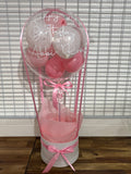 Personalised Hot Air Balloon Bubble Box Arrangement, Price From