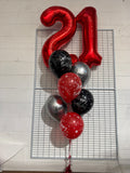 Big Giant Double Number Splendour Balloon Bouquet CHOOSE YOUR AGE