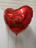Personalised Giant Foil Balloon Heart or Star or Round