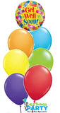 Get Well Balloon Bouquet INFLATED