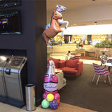 White Horse Foil 110cm Melbourne Cup INFLATED #15774W