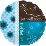 Get Well Butterfly Foil 45cm (18") INFLATED #14839