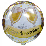 HAPPY ANNIVERSARY 45CM (18") FOIL INFLATED #19069