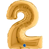 Gold Number 2 Small Air Filled Foil 36cm (14") #140229