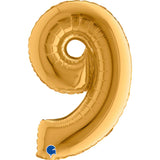 Gold Number 9 Small Air Filled Foil 36cm (14") #140298