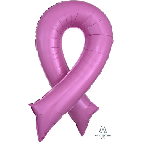 Pink Ribbon (51cm x 91cm) Foil Shape INFLATED 314418