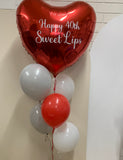 Personalised Giant Foil Balloon Heart or Star or Round
