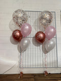 Big Confetti 45cm Balloon with 3 Std Latex Balloons Table Bouquet #confettiT3table