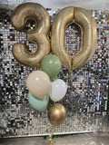 Big Giant Double Number Splendour Balloon Bouquet CHOOSE YOUR AGE