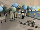 Large 60cm Latex Balloon Helium filled 3-4 day Float Time with Satin Ribbon & Balloon Weight