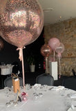 Large 60cm Confetti Filled Balloon on a weight 2-3 day Foat Time