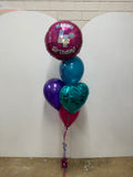 4th Birthday Pink Foil 45cm Balloon #227550