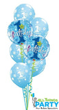 1st Birthday Boy Star Dazzler Balloon Bouquet #44390